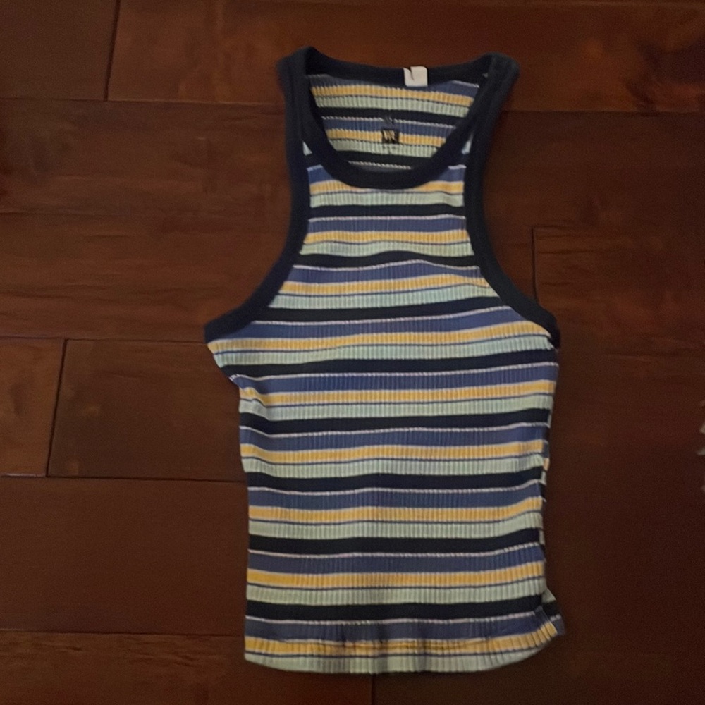 XS multicolor striped tank top